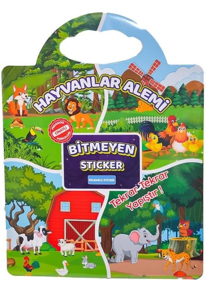 Gepet GF002 Bitmeyen Sticker Kitabım Hayvanlar modelleri