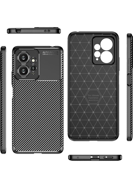 Xiaomi Redmi Note 12 4g Uyumlu Deep Dizayn Auto Focus Tasarımlı Karbon Dizayn Kılıf