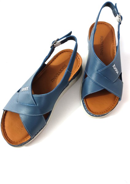 Iç Dış Hakiki Deri Ortopedik Kadın Sandalet modelleri