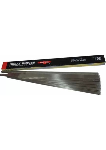 Hss 10 Inç Yüksek Karbon Dik Kesim Motor Bıçakları (12 Li Paket)