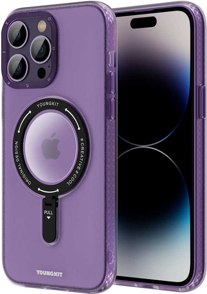 iPhone 13 Pro Max Uyumlu Kılıf Magsafe Şarj Özellikli Youngkit Rock Serisi Kapak