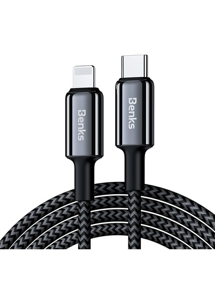 iPhone Pd Şarj Kablosu Benks D43 Type-C To Lightning Pd Hızlı Şarj ve Data Kablo 480MBPS 1.2 Metre