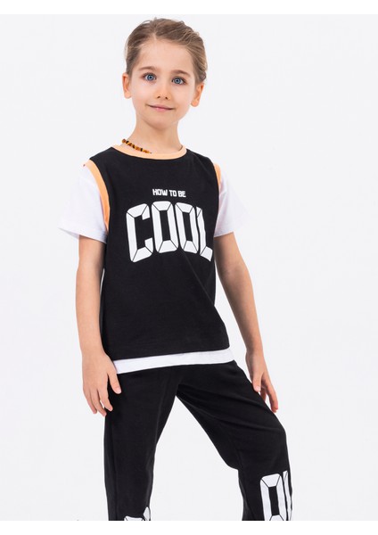 Harika Kids Erkek Çocuk Cool Baskılı  Alt Üst Basic Takım 2-5 Yaş