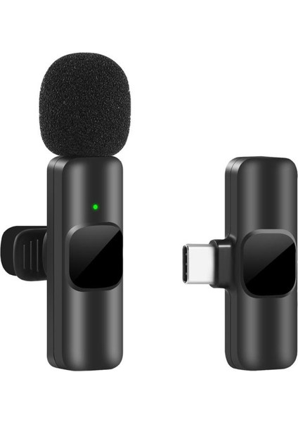 Android Uyumlu Wirelles K9 Mikrofonu Cep Telefonu Için Yaka Mikrofonu