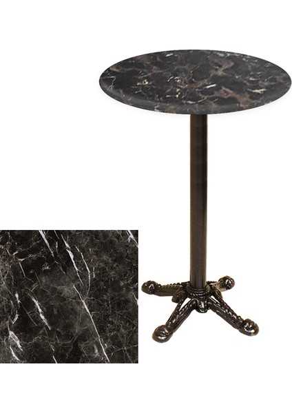 Bistro Döküm Masa (Çipa Werzalit Yuvarlak Q 70CM) - Teramo