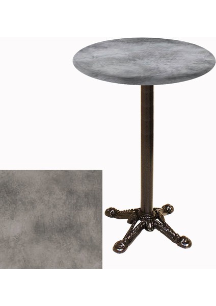 Bistro Döküm Masa (Çipa Werzalit Yuvarlak Q 60CM) - Copperfield