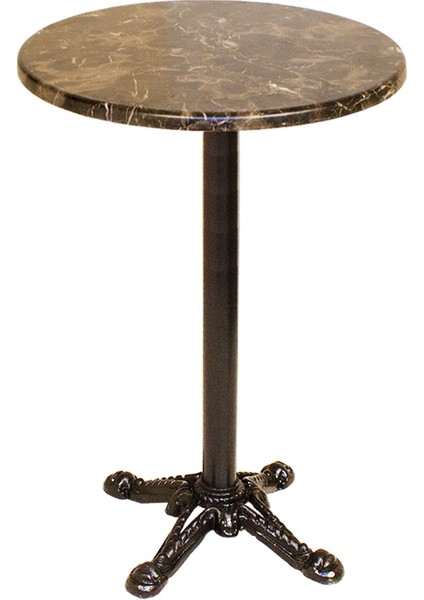 Bistro Döküm Masa (Çipa Werzalit Yuvarlak Q 70CM) - Karacabey Mermer