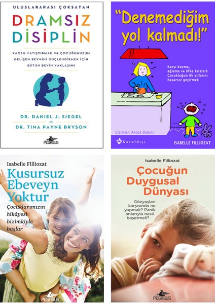 Dramsız Disiplin + Denemediğim Yol Kalmadı! + Kusursuz Ebeveyn Yoktur + Çocuğun Duygusal Dünyası – 4 Kitap Ebeveyn Seti