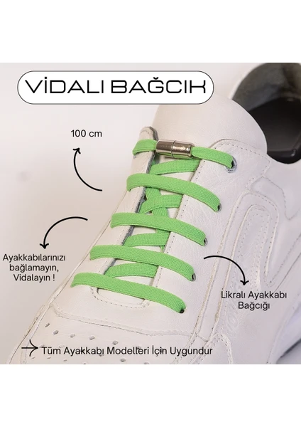 Mag Shoes 100CM Akıllı Vidalı Ayakkabı Bağcığı