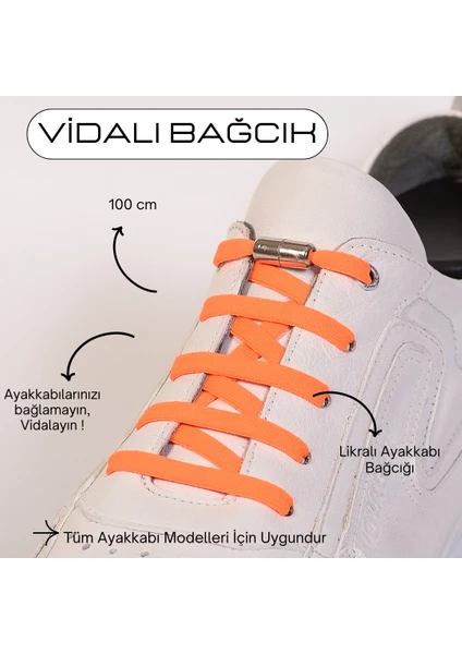 Mag Shoes 100CM Akıllı Vidalı Ayakkabı Bağcığı