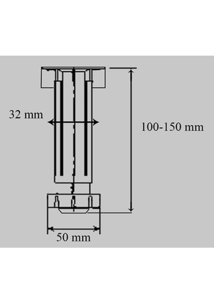 10 Adet Plastik Mobilya Mutfak Baza Ayağı 10-15 cm Ayarlı Beyaz modelleri