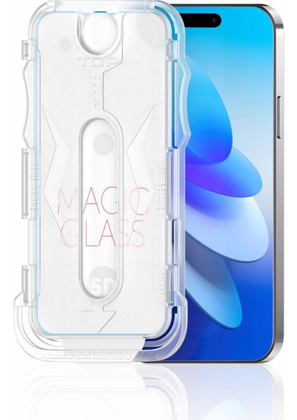 iPhone 11 Uyumlu Ekran Koruyucu Kolay Uygulama Aparatlı 5d Magic Glass Cam Ekran Koruyucu