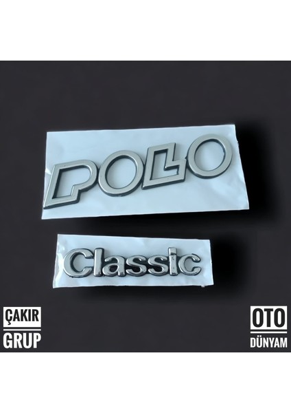 Volkswagen Polo Bagaj Yazısı Classic Yazı 2 Li Takım Volkswagen "polo Classic" Bagaj Yazısı