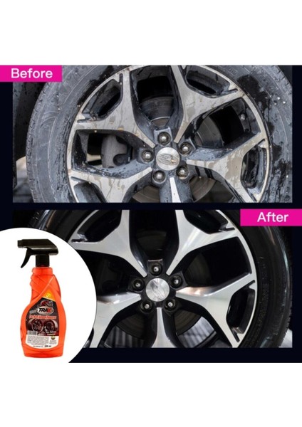 Trax Araba Oto Lastik Tampon Parlatıcı Sprey Lastik Parlatma 500ML