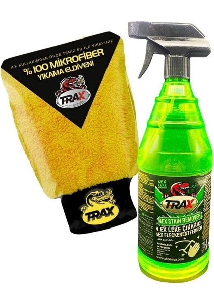 Genel Amaçlı Temizlik Spreyi 4ex ve Mikrofiber Kaliteli Yıkama Eldiveni