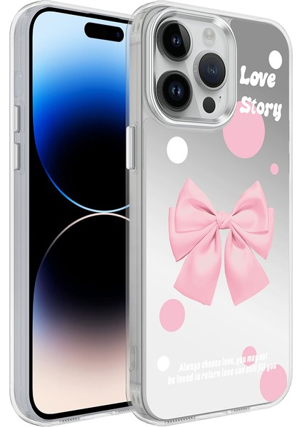 - iPhone 14 Pro Max Uyumlu Kılıf Parlak Tasarımlı Desenli Mimbo Kapak