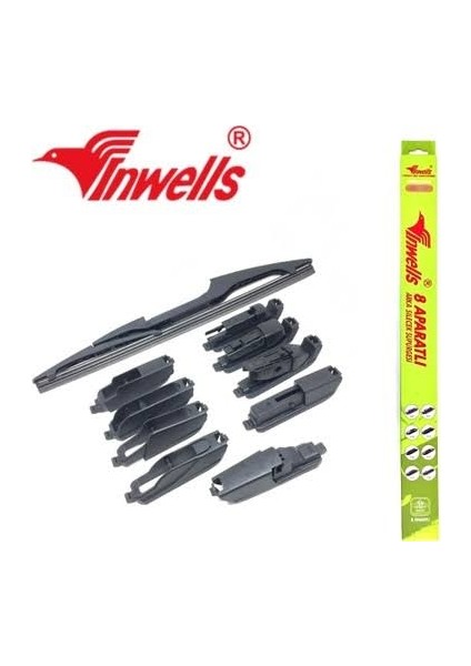8 Aparatlı Arka Silecek 300 mm Inwells OSN-0157