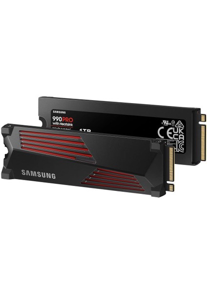 990 Pro Sogutuculu 1tb MZ-V9P1T0CW 7450MB-6900MB/SN Pcıe 4.0 X4 Nvme 2.0 M.2 SSD 5 Yıl Samsung Turkıye Garantili