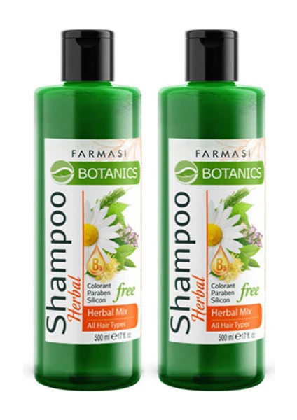 2.li Botanik Herbal Şampuan Tüm Saçlar Için 500 ml