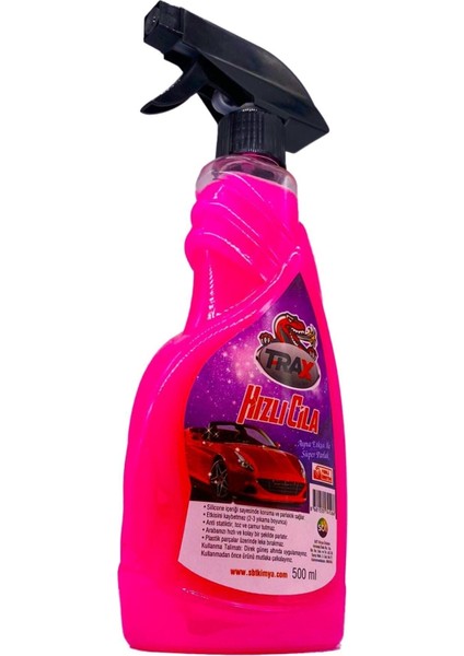 4'lü Set Lastik Parlatıcı + Demir Tozu Temizleyici + Torpido Sütü + Hızlı Cila 500 ml