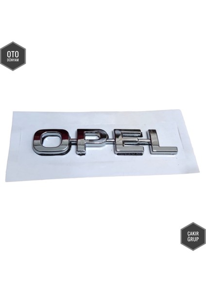 Opel Arka Bagaj Kapağı Opel Yazısı Krom Opel Vectra B, Astra G, Zafira A, Tigra A, Corsa B