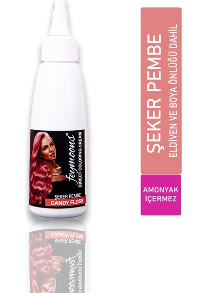 Yarı Kalıcı Saç Boyası Şeker Pembe 120 ml