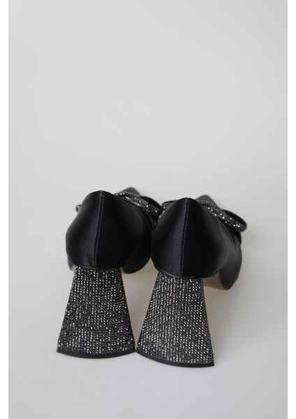 Kadın Taşlı Kurdele Detaylı Tasarım Topuklu Stiletto indirimleri