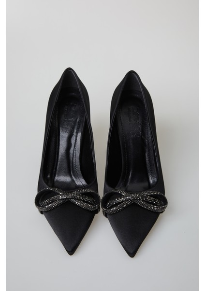 Kadın Taşlı Kurdele Detaylı Tasarım Topuklu Stiletto modelleri