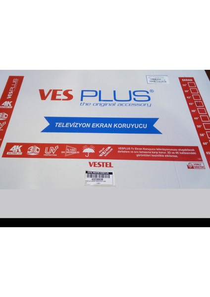 Vesplus 43 Inç 50 Inç 55inç 65 Inç Tv Ekran Koruyucu fiyatları