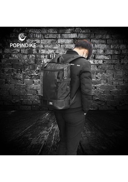 Trendy USB Bilgisayar Sırt Çantası Kamuflaj Seyahat Çantası Kanvas Erkek Sırt Çantası (Yurt Dışından) fırsatları