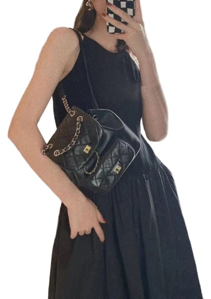 Elmas Işlemeli Iplikten Yapılmış, Her Şeye Uygun Retro Sırt Çantası (Yurt Dışından) fiyatları