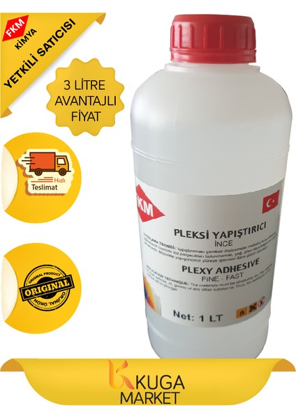 Pleksi Yapıştırıcısı Ince Kloroform 1 Lt x 3