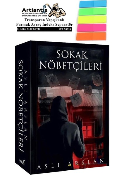 Sokak Nöbetçileri 1 719 Sayfa Karton Kapak 1 Adet Aslı Arslan Fosforlu Transparan Kitap Ayraç 1 Paket