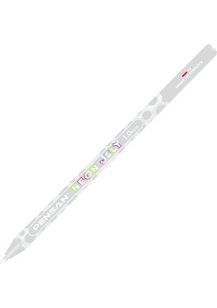 Jel Tükenmez Kalem Beyaz 1.0 mm 1 Adet Beyaz Neon Jel Kalem Beyaz Mürekkepli Kalem