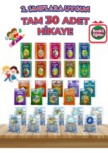 2. Sınıflara Uygun Okumayı Sevdiren Okumayı Sevdiren Tembel Arı 30'Lu Hikaye Seti