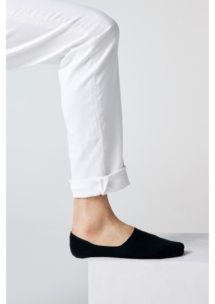 Premium Dikişsiz Bambu Görünmez Babet Çorap 4lü Siyah fiyatları