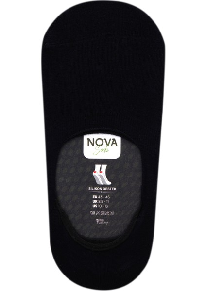 Premium Dikişsiz Bambu Görünmez Babet Çorap 4lü Siyah fırsatları