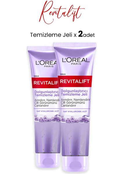 L'Oréal Paris Loreal Paris Revitalift Dolgunlaştırıcı Temizleme Jeli 150 ml x 2 Adet