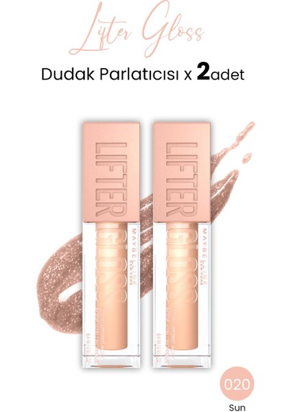 Lifter Gloss Dudak Parlatıcısı 020 Sun x 2 Adet