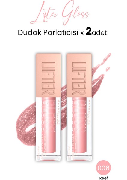 Lifter Gloss Dudak Parlatıcısı 006 Reef x 2 Adet