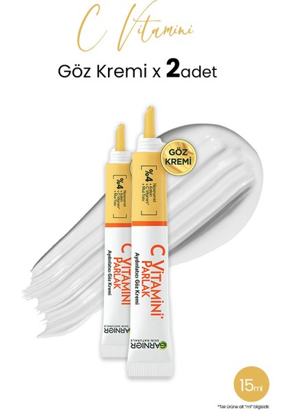 Aydınlatıcı Göz Kremi C Vitamini 15 ml x 2 Adet