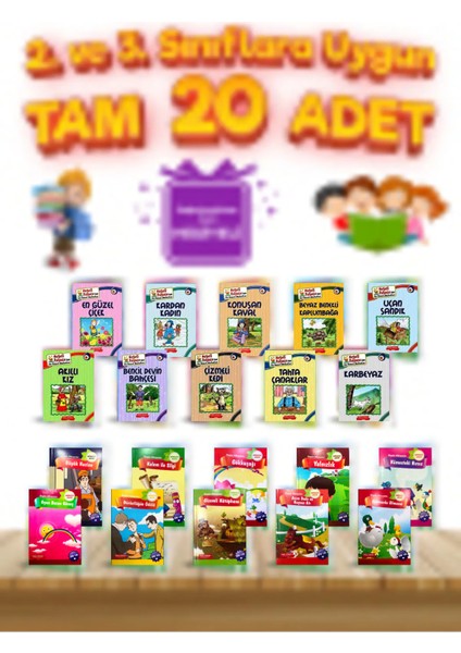2. Ve 3. Sınıflara Uygun Öğretmen Tavsiyeli Yaz Tatil Hikaye Seti