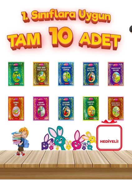 Bal Arısı 2. Sınıflara Uygun Okumayı Sevdiren 10'Lu Hikaye Seti