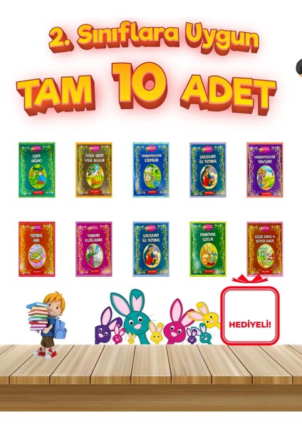 Bal Arısı Candy 1. Sınıflara Uygun Okumayı Sevdiren 10'Lu Hikaye Seti