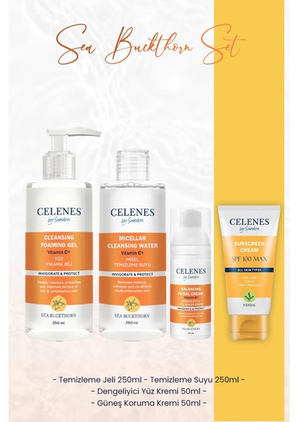 Celenes By Sweden Sea Buckthorn Yaz Bakım Seti 2