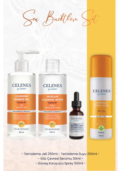 Celenes By Sweden Sea Buckthorn Yaz Bakım Seti 3