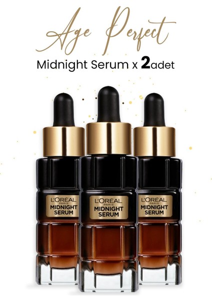 Loreal Paris Age Perfect Midnight Serum 30 ml x 3 Adet