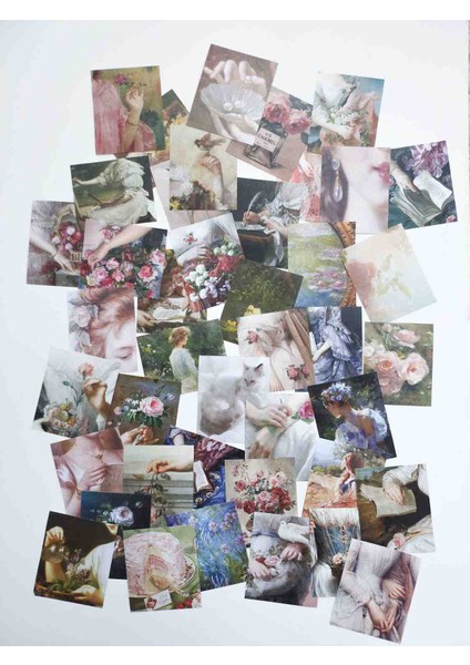 Rococo Aesthetic Sticker Seti / Scrapbook/ Bullet Journal, Scrapbooking