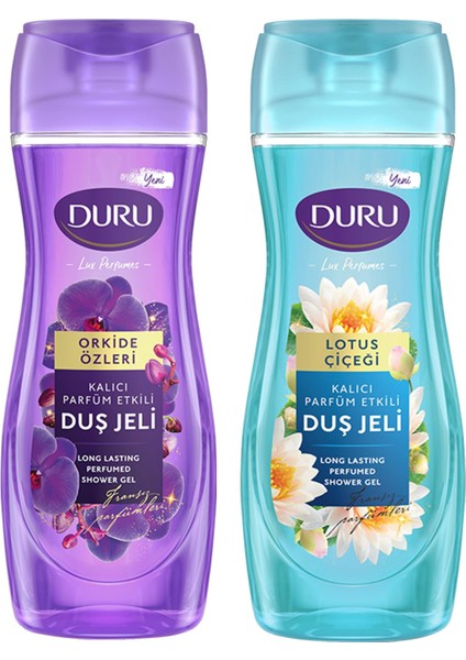 Orkide Özleri Duş Jeli 650 ml + Duru Lotus Çiçeği Duş Jeli 650 ml