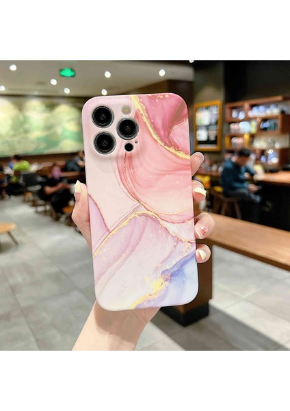 Xstepcase Apple iPhone 14 Pro Imd Için Mermer Deseni Telefon Kapağı Çekmeye Dayanıklı Yumuşak Tpu Geri Kılıf (Yurt Dışından)